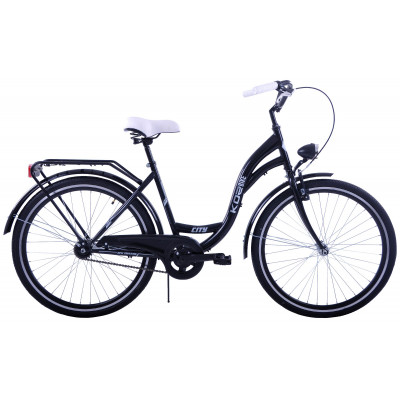 Mestský bicykel 26" Kozbike 26K14 1 prevodový Čierny